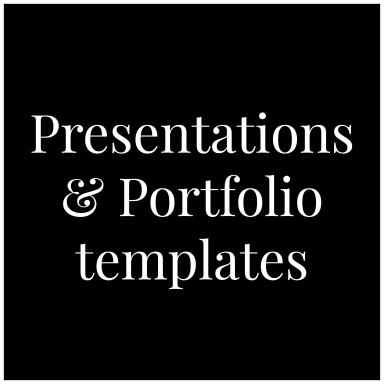 Plantillas de presentaciones y portafolios